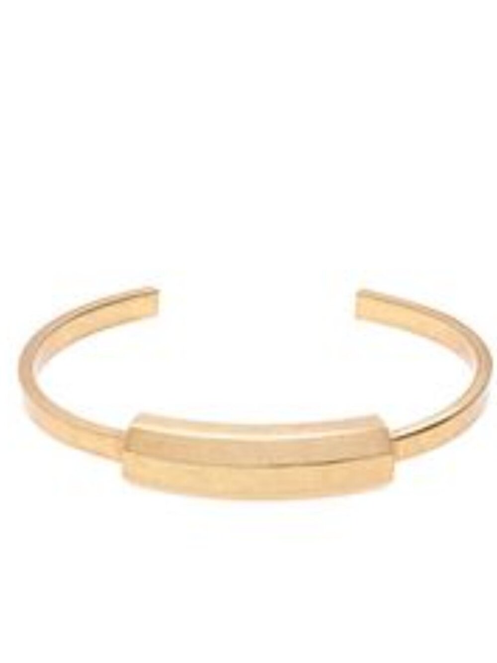 J Crew Faceted Cuff - gold plated brass bracelet